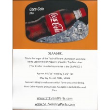 Dr Pepper / Snapple Chameleon Size Soda Flavor Strip Coke 20oz BOTTLE